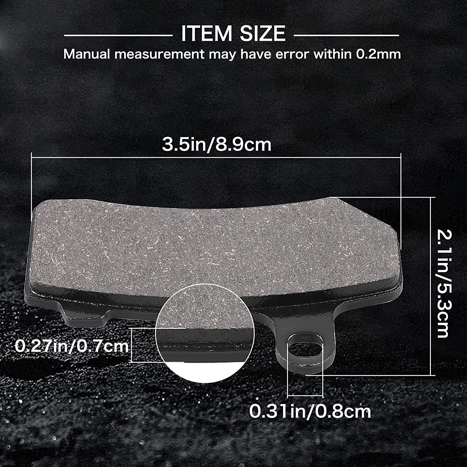 Brake Pads for Harley Davidson Road King, Road Glide 2008-2016, Street Glide