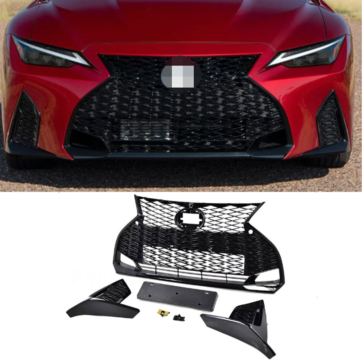 FRONT GRILLE W/ CAMERA HOLE 53112-53470 FOR 21-22 for LEXUS IS300 IS350 F-SPORT