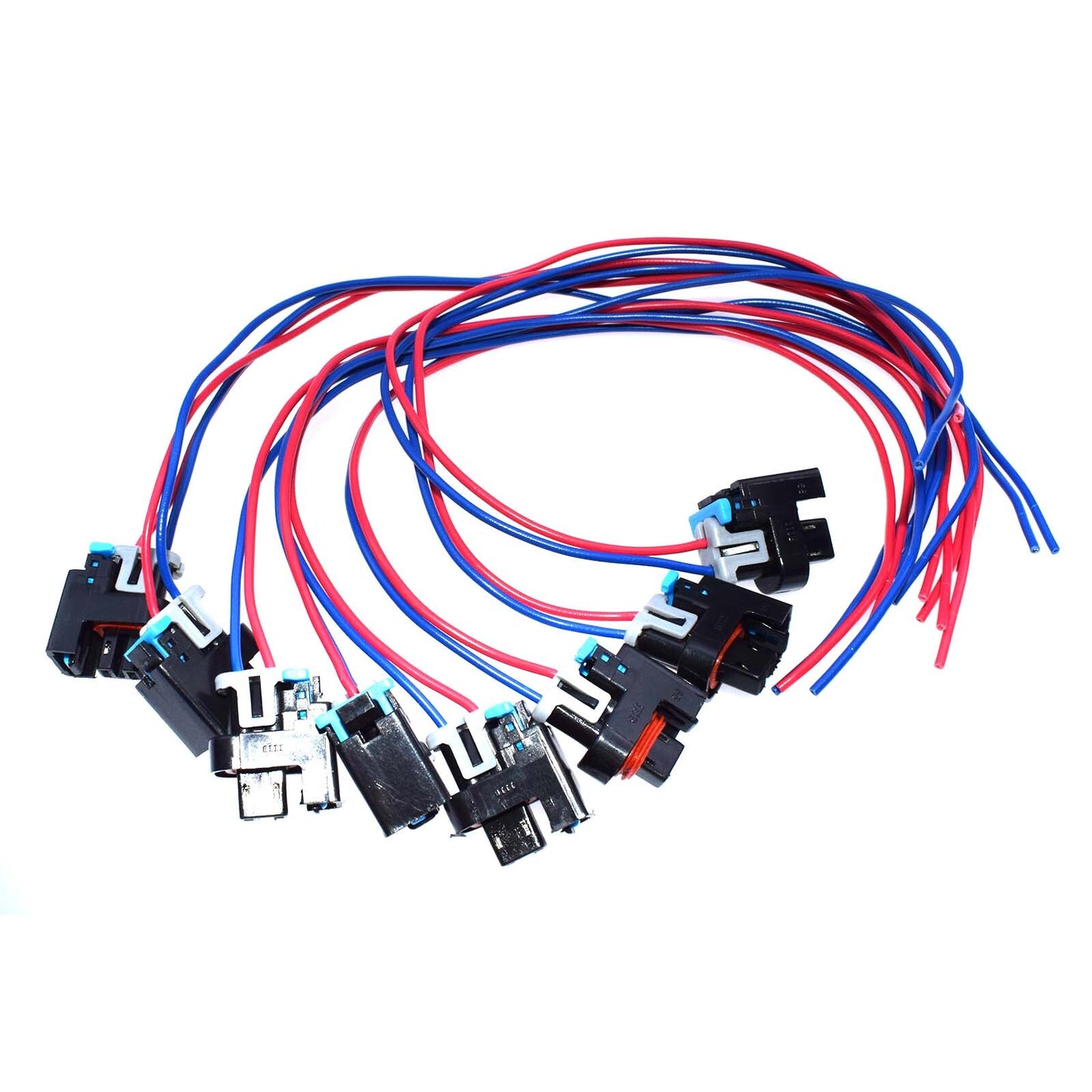 8Pcs Fuel Injector 2-way Connector Wiring Harness Pigtail 1P1575 for GM for Saturn