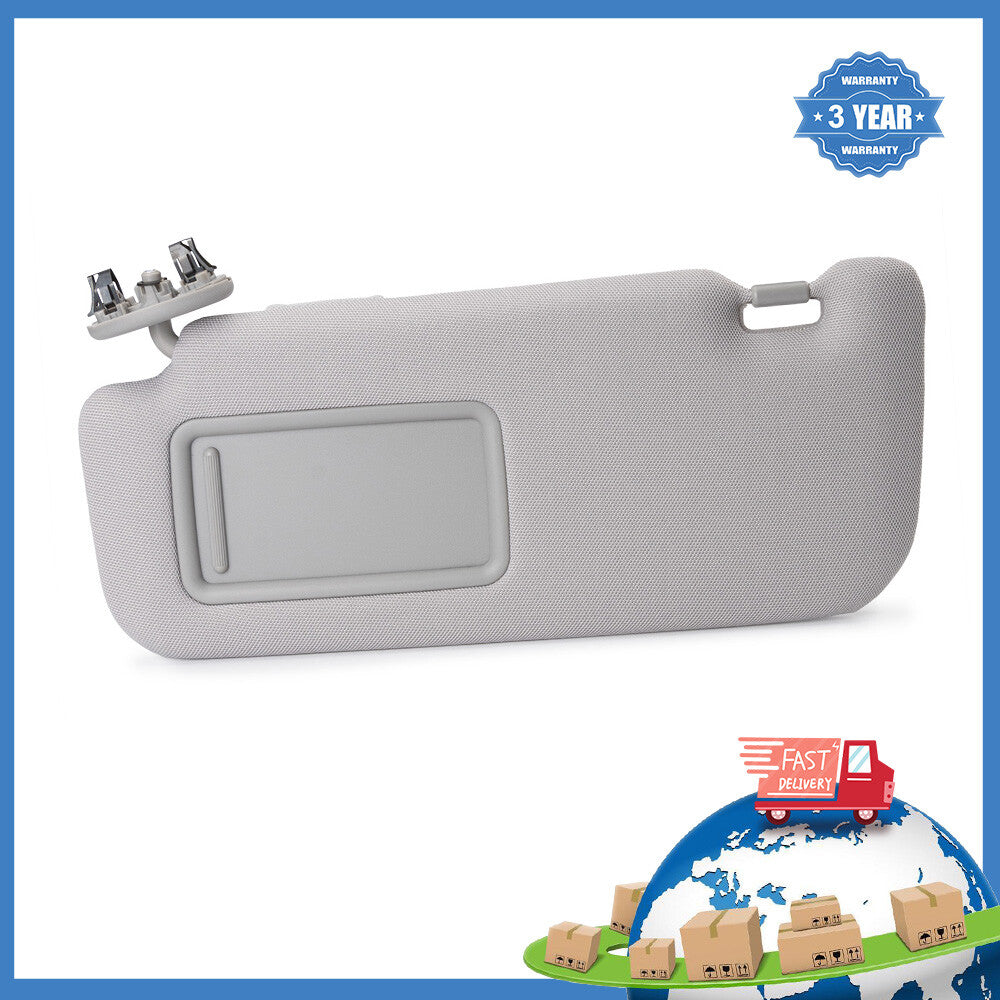 Grey Left Driver Side Sun Visor 74320-02711-E0 For 2009-2013 for Toyota for Corolla 1.8L