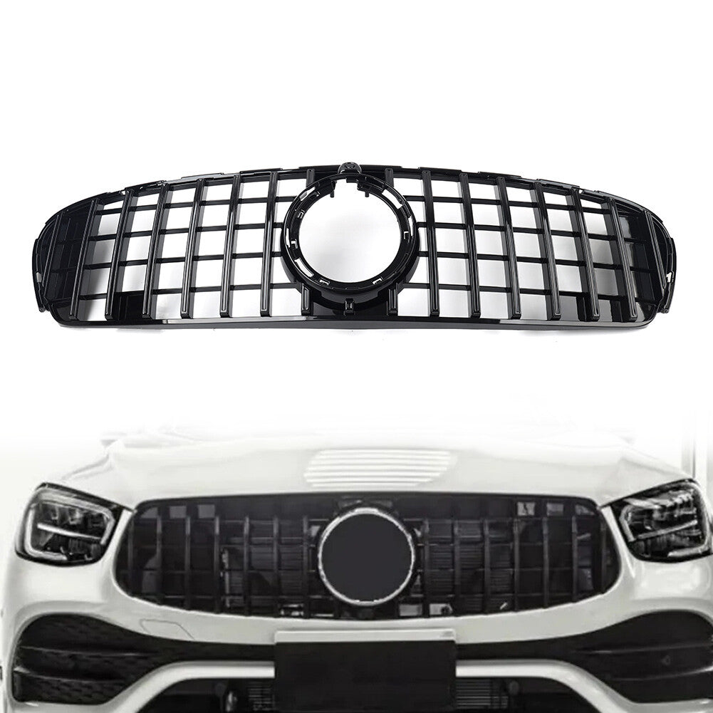 GTR Style Front Bumper Grille Fit for Benz GLC Class W253 X253 Sport Model 20-22 21