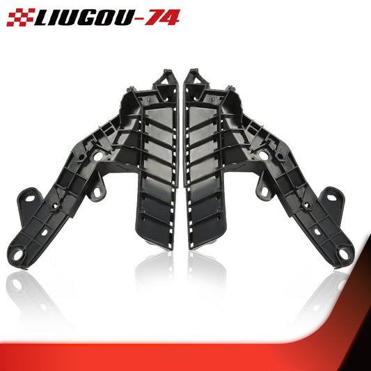 new left and right front bumper brackets suitable for 2013, 2014, and 2015 for Nissan Altima models.