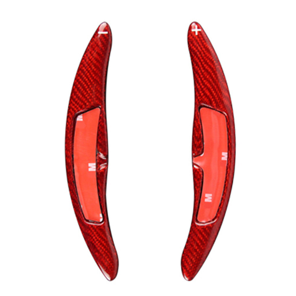 Red Carbon Fiber Steering Wheel Paddle Shifter Extension for Porsche for Panamera