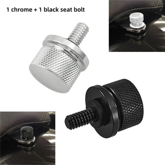2PCS Rear Fender for Seat Bolt Screw Chrome + Black for Harley Sportster Dyna 86-23