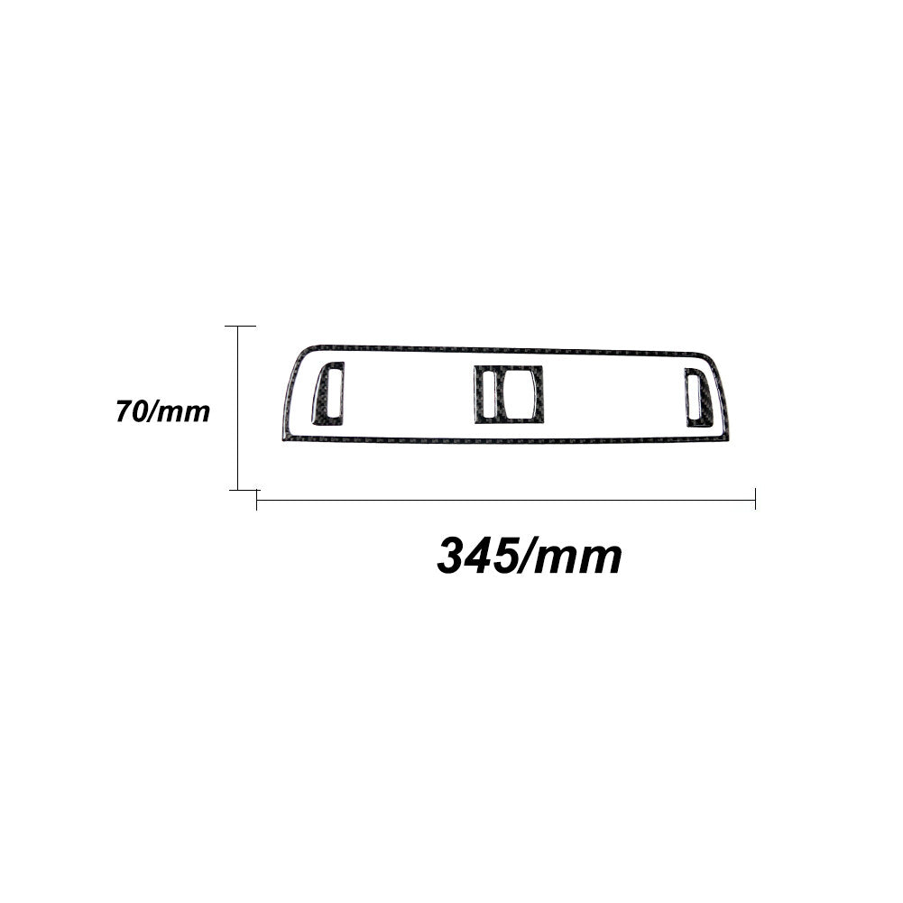 Carbon Fiber Center Air Vent Outlet Cover Trim for BMW 6 Series F12 F13 2011-18