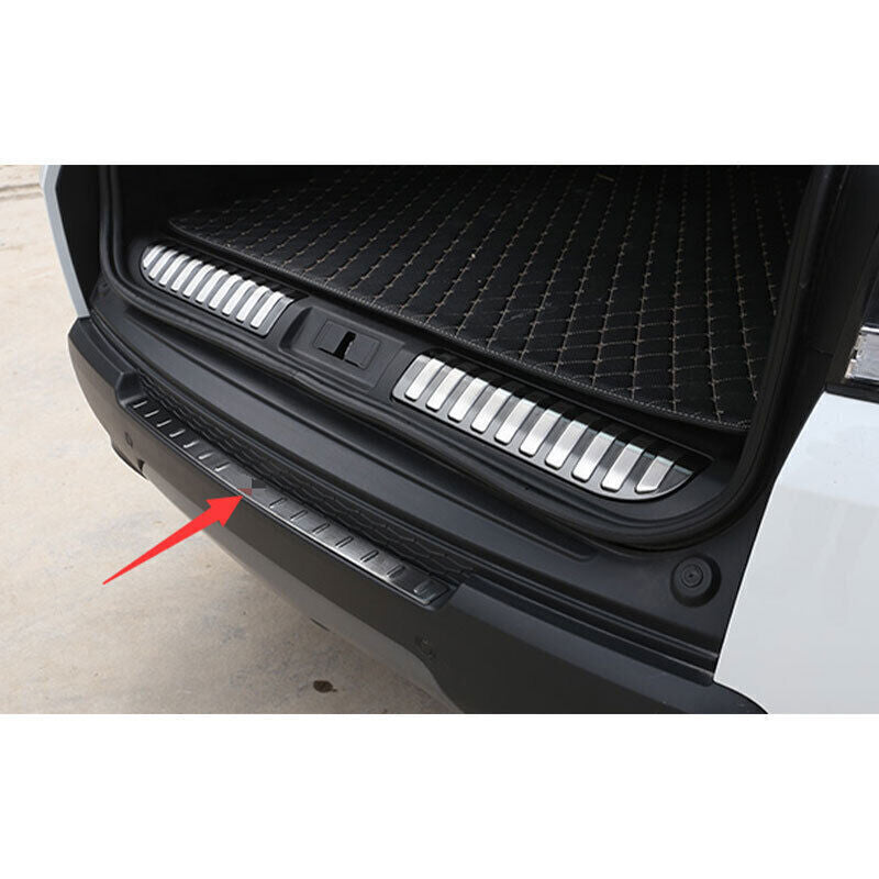 for Range Rover Sport 14-2017 Black Steel Outer Rear Bumper Protector Guard Trim