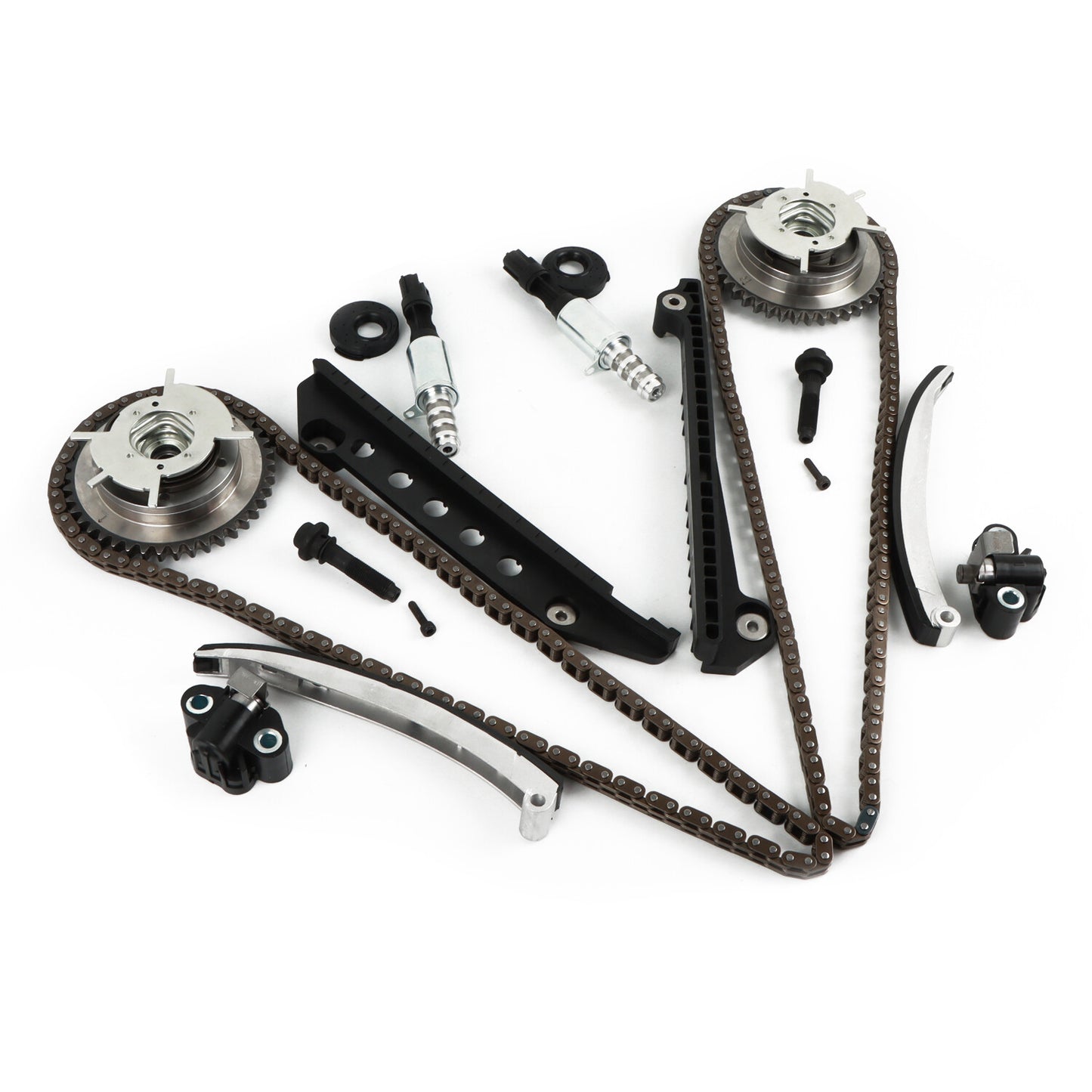 1set Timing Chain Kit Cam Phaser VCT Selenoid For 05-10 for Ford 4.6L TRITON 3-Valve