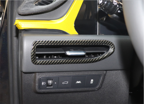 for Hyundai Sonata 2020-2023 New Dashboard Side Air Vent Frame Trim Carbon Style