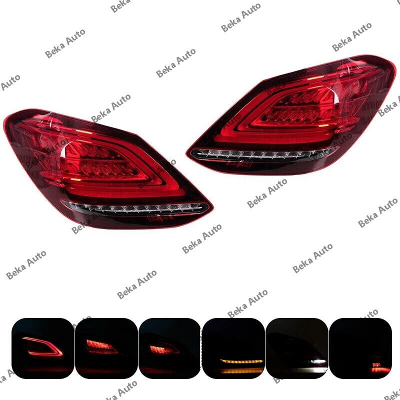 One pair of for Mercedes-Benz C-Class W205 C180 C200 2019/2020 LHRH LED taillights