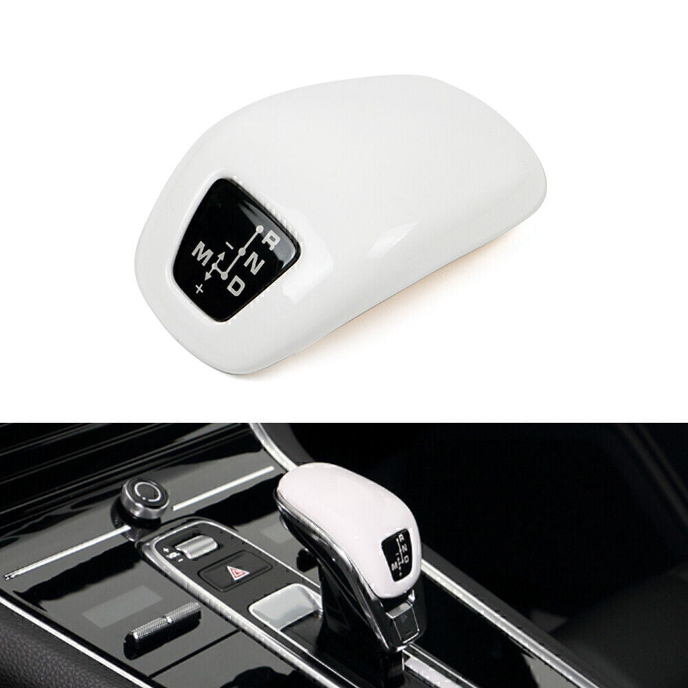 Gear Shift Knob Trim Fit for Porsche for Panamera 971 Chassis G2 2017-2020, White.