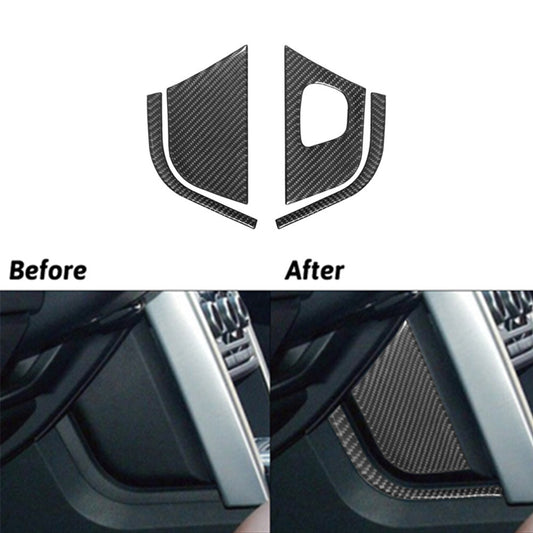 4x Carbon Fiber Gear Shift Side Trim for Land Rover Discovery Sport 2015-2019