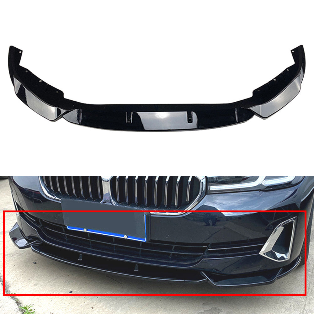 Fit for BMW 5 Series G30 G31 520i 525i 530i Front Bumper Lip Spoiler Splitters Kit