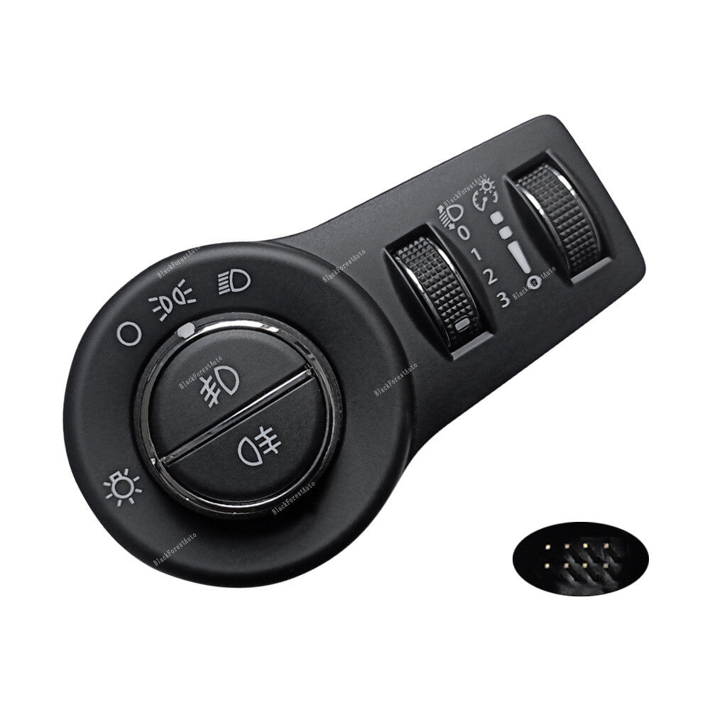Black Front Headlamp Switch Fits 2014-17 for Jeep Cherokee Replacement 68159551AB