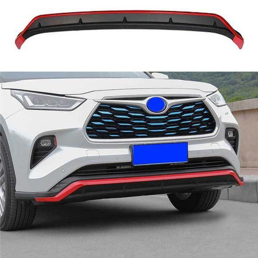 Red Front Skid Plate Bumper Board Guard 2020-2022 1pc Fit for Toyota Highlander