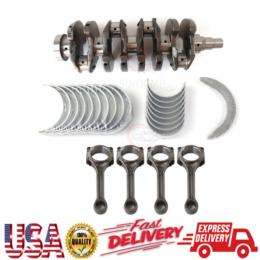 Crankshaft 23110-23710 + 4x Connecting Rods Bearing Set for Hyundai for Tucson US