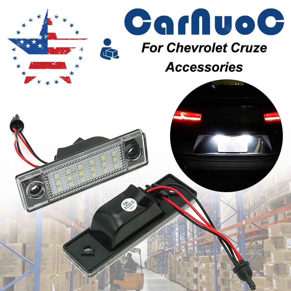 Led Rear License Number Plate Light Lamp for Chevrolet for Cruze 2010-2015 US