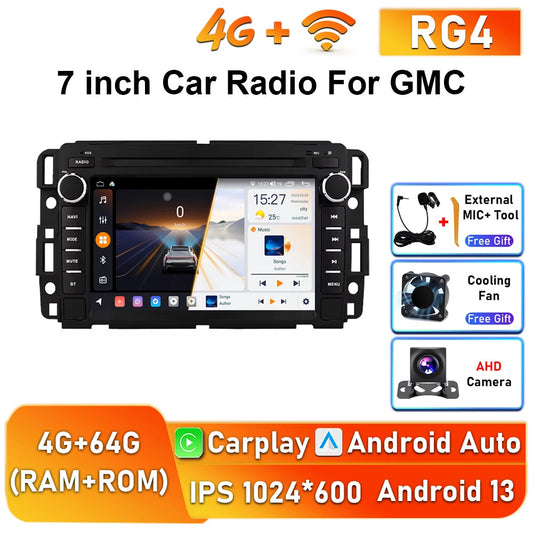 Android CarPlay Car Stereo Radio for Chevrolet Silverado for GMC GPS Player Screen