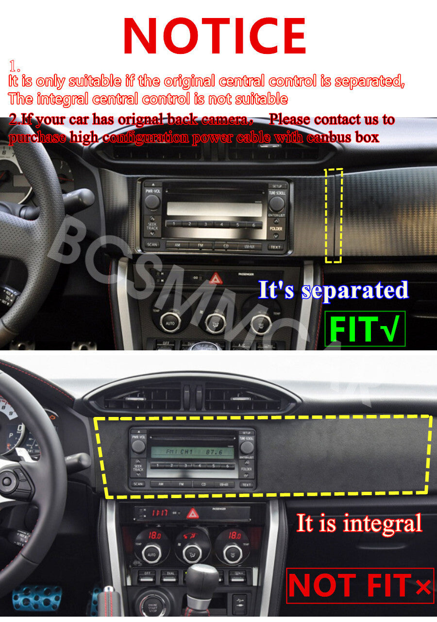 9 For 2012-2016 for Subaru BRZ/ for Scion FRS for Toyota 86 RHD Android Radio GPS Head Unit