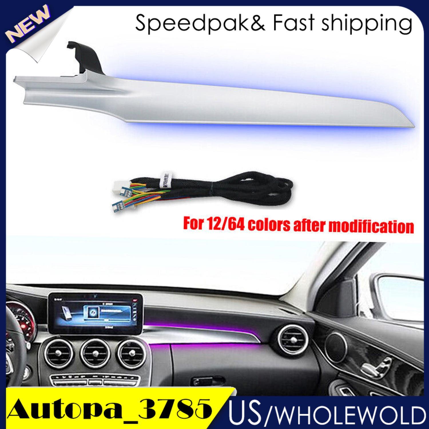 12/64 colors for Co -pilot Ambient Light Atmosphere Lamp Fits for Mercedes-Benz W205