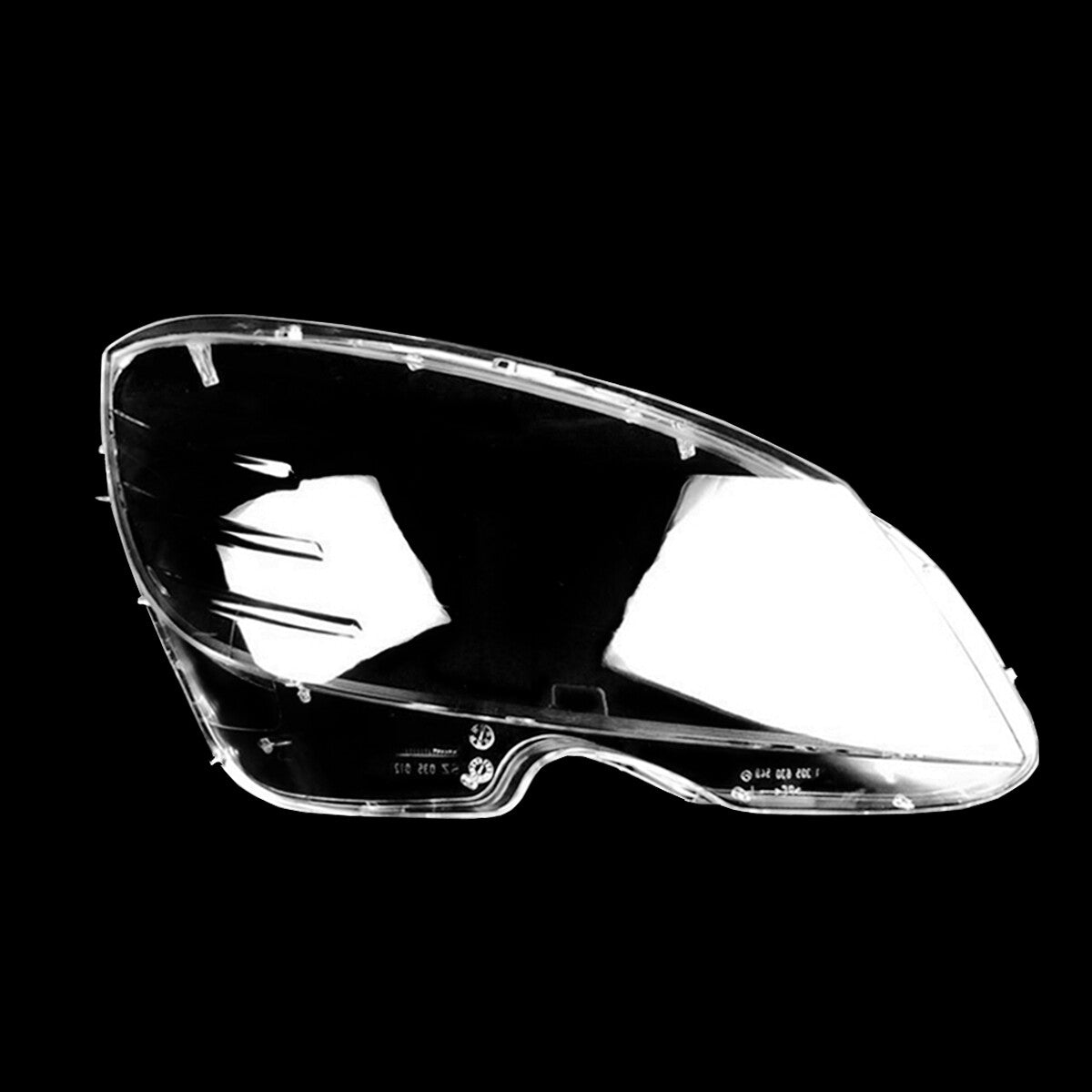 Two headlight lens covers for Mercedes-Benz C-Class W204, C180, and C200 (2008-11-)