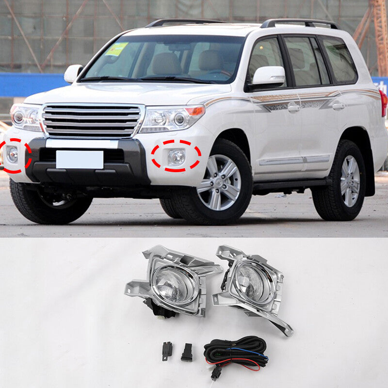for Toyota for Land Cruiser LC200 2012-2015 LED Car Front Fog Light Bumper Lamp Set
