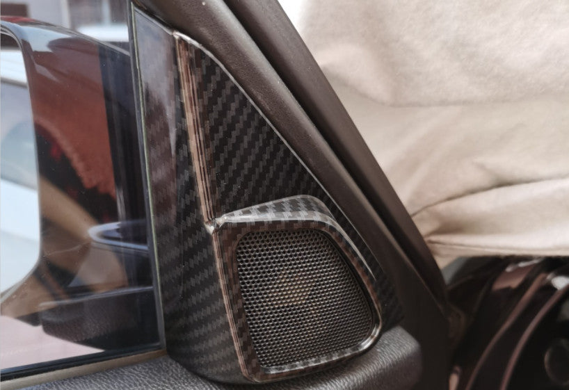 for Honda Accord Crosstour 2008-2012 Carbon Fiber A-pillar Speaker Frame Covers
