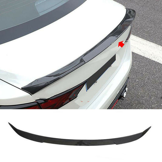 for Nissan Sentra 2020-2023 Rear Tail Trunk Spoiler Wing Lip Carbon Fiber ABS 1x