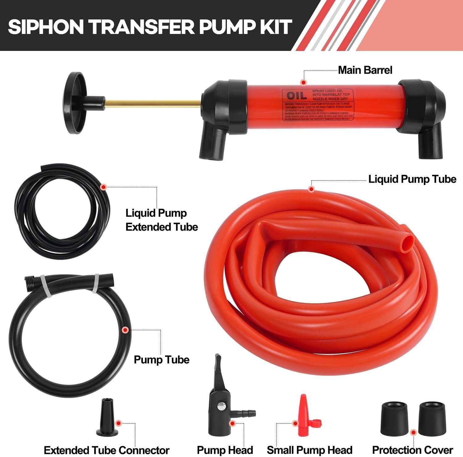 Siphon Fluid Extractor Pump Manual Suction Oil Fuel Disel Transmission Transfer