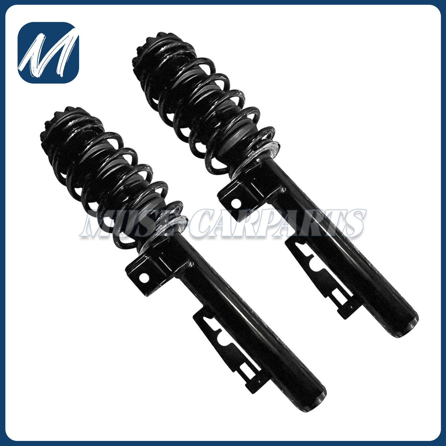 4x Front Rear Shock Struts Assembly EDC for BMW E38 740i 740iL 750iL 1995-2001