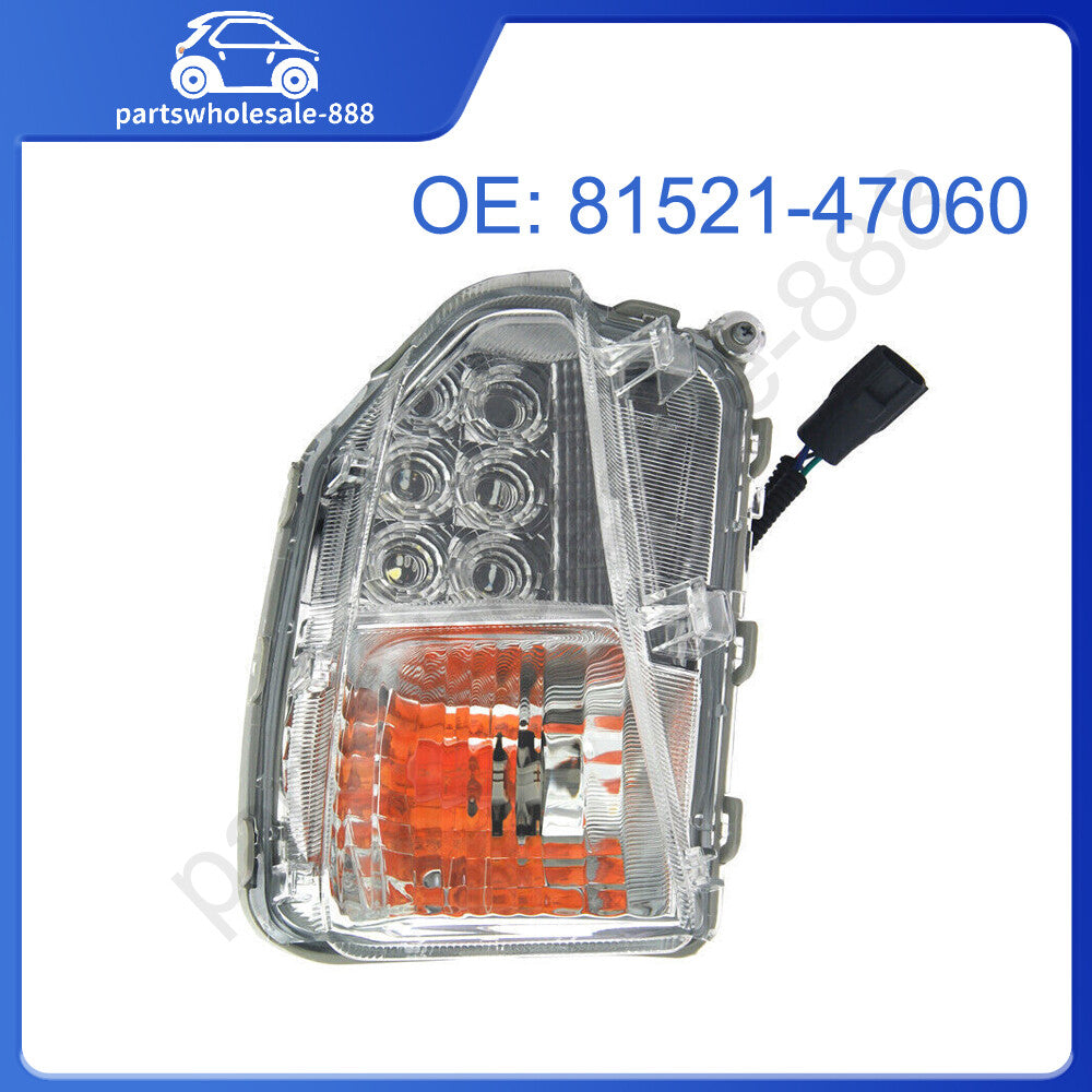 Fog Lamp Indicator Cold White Light for 12-15 for Toyota Prius Plug-In Base LH Front
