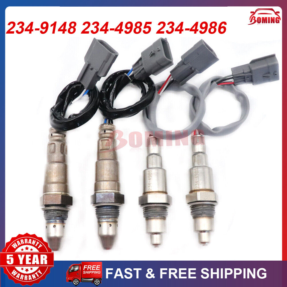 4pcs Oxygen O2 Sensor Up+Down For 2006-2009 for Jaguar XKR XJR XJ8 Vanden Plas 4.2L