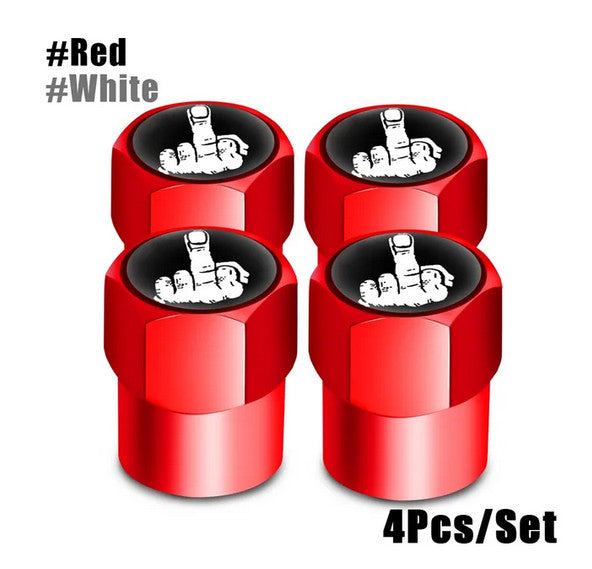 4-piece car tire valve cover rod air dust cover dustproof silver stud for Mercedes-Benz