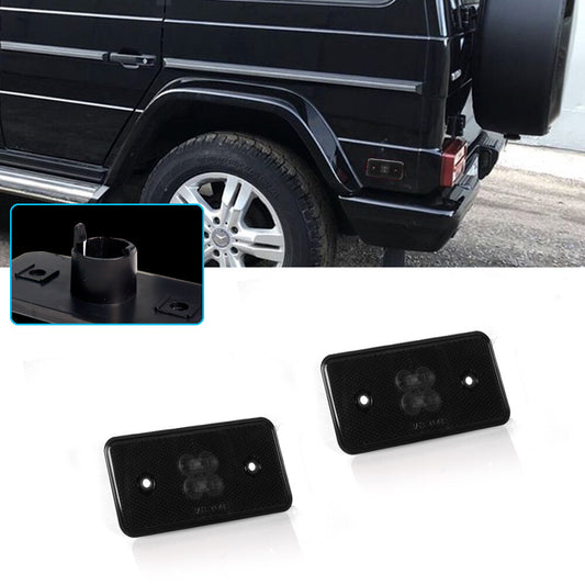 The black lens rear marker light housing is suitable for 2002-2015 for Mercedes-Benz G550 G500.