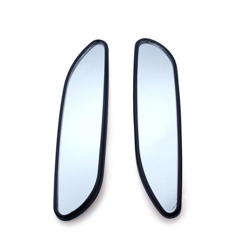 2 Pcs Car Side Long Strip Convex Mirror Rearview Auxiliary Adjustable Blind Spot
