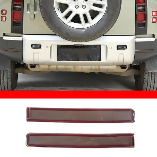 for Land Rover for Defender 2020-2023 Smoked Black ABS Rear Fog Light Lamp Trim Set
