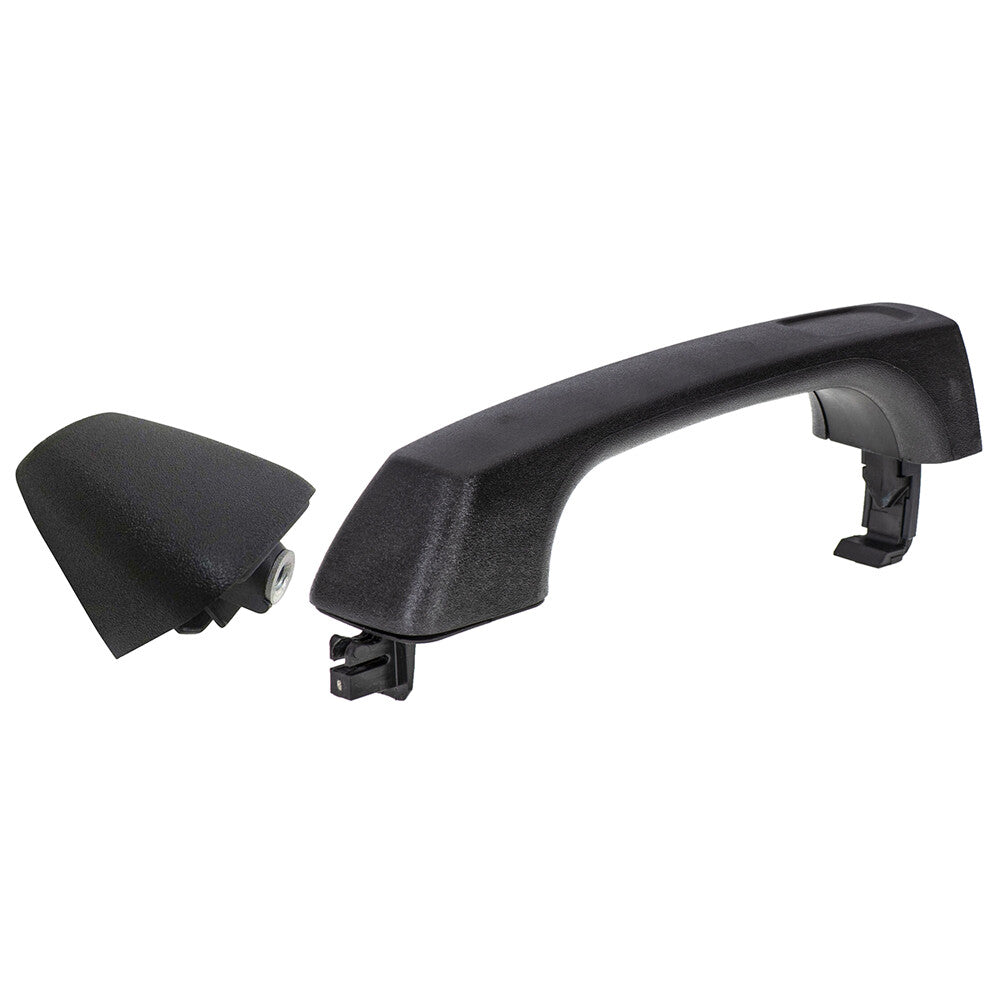 Front or Rear Exterior Outside Door Handle Cap Black for H3 H3T Black Plastic