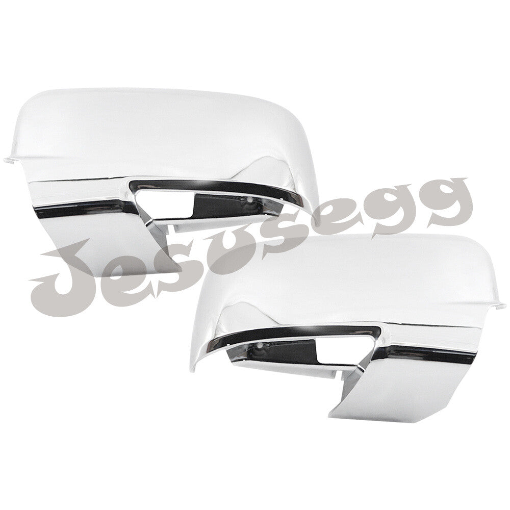 2 Pieces Side View Mirror Cover Cap w/ Turn Signal Hole for Ram 1500 2500 5500