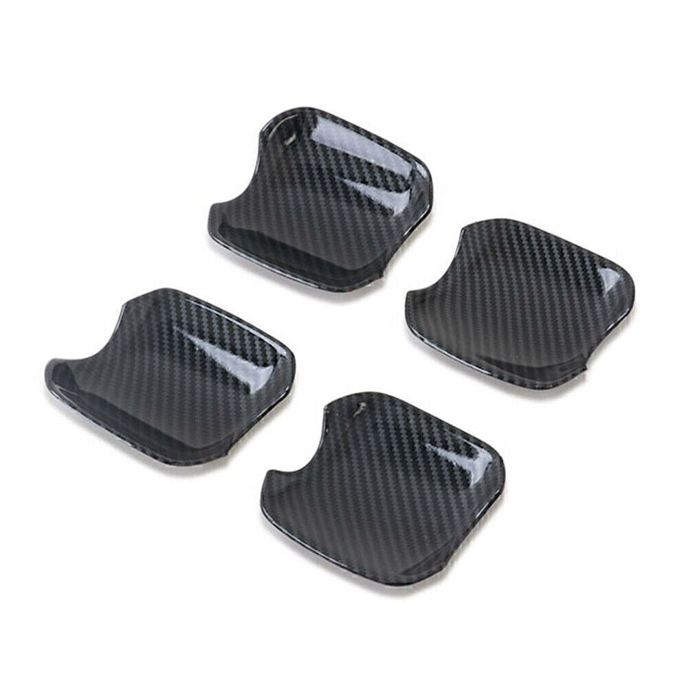 4x Carbon fiber Style Door Handle Bowl Cover Trim Fit for Subaru Forester SK 19 2020