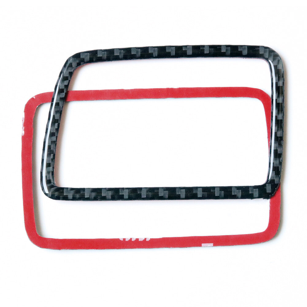 2X Carbon Fiber for Co -pilot Vent Outlet Trim Cover for Honda for Civic Coupe 2013-2015