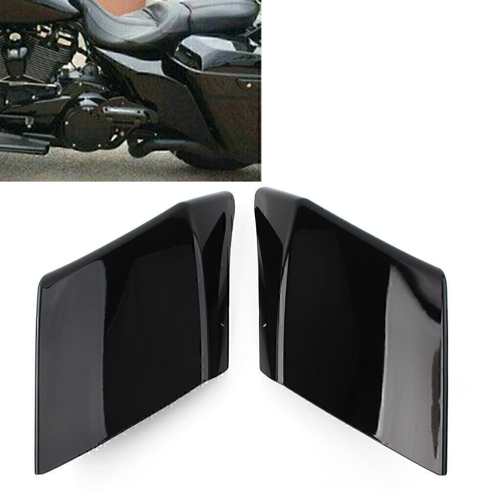 Vivid Black Stretched Extended Side Cover for Harley Road Electra Glide 1989-13