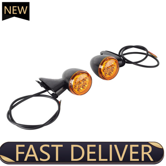 for Harley Road Glide 2015+ Motorcycle Front Amber Turn Signals LED Light Lamp