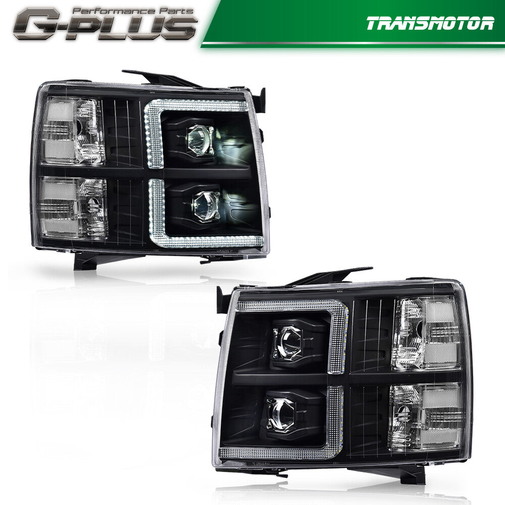 2007 - 2013 Black, Purple, Red, White Stone 1500 2500 Black Mold/Yellow Bright LED DRL Tianlu