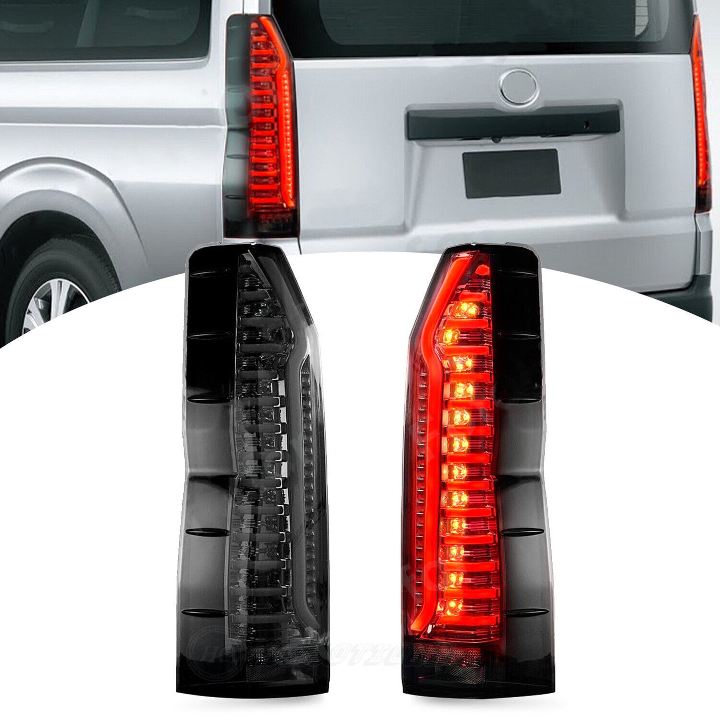 Left LED Tail Lights for Toyota Hiace 6th H300 2019-2023 Dynamic Rear Lamp