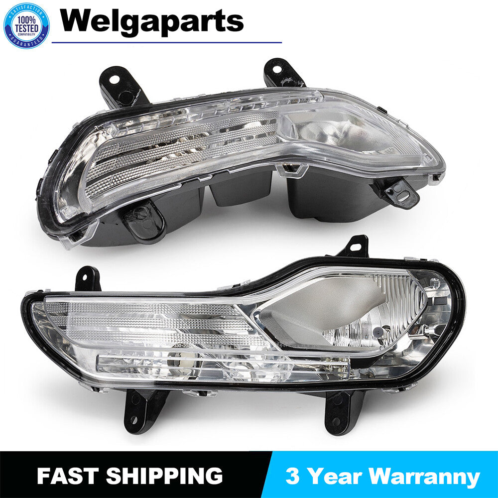 2X Clear Lens Front Bumper Fog Lights For 13-2016 for Ford Kuga Escape Left Right