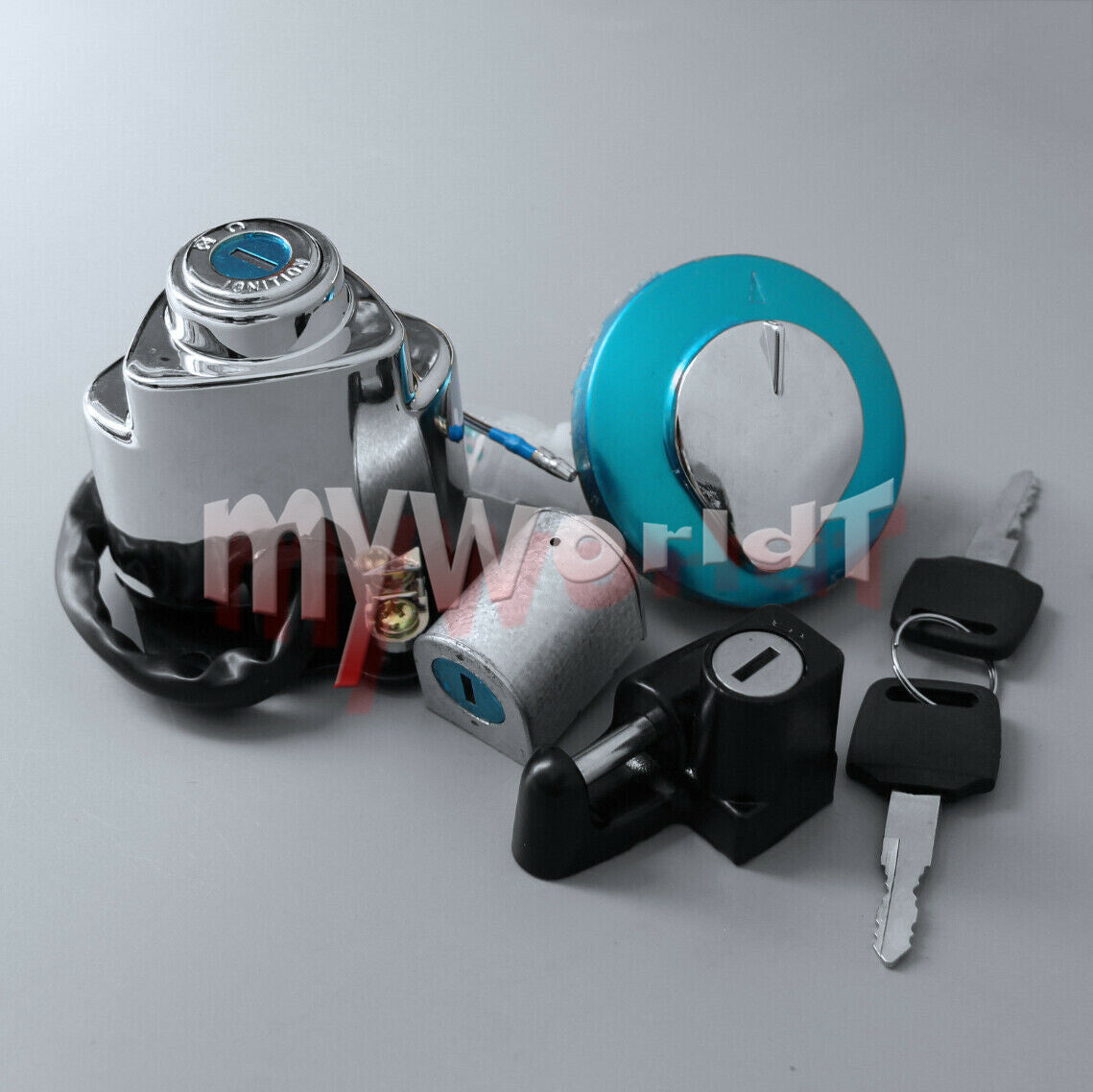 Ignition Switch Gas Cap Key Lock Set Fit for Honda Shadow VLX VT 600 750 1997-08