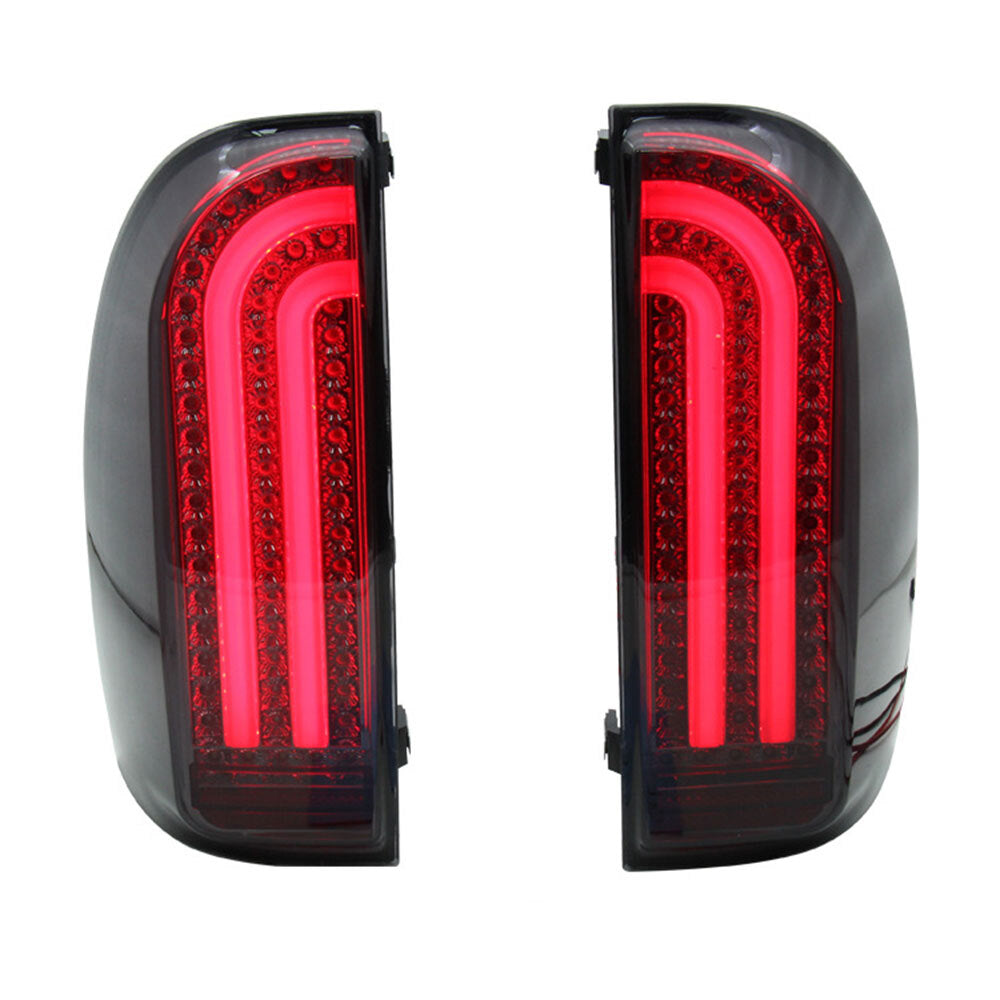 For Black Smoke 2005-2015 for Toyota Tacoma LED Strip Rear Tail Lights Lamps 2PCS