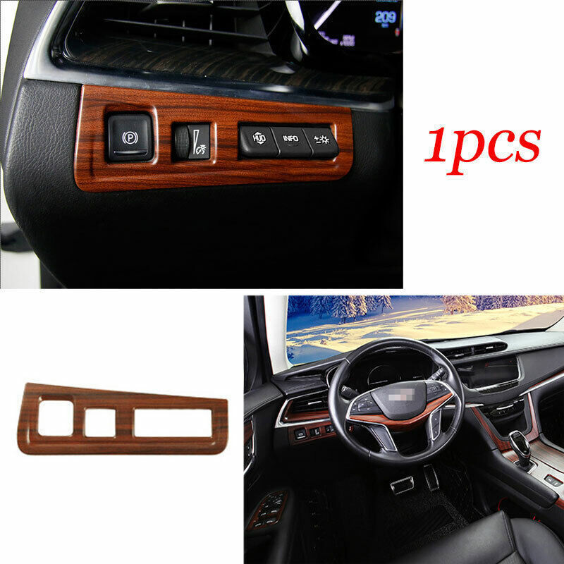1P Headlight Switch Control Cover Trim Peach Wood Grain for Cadillac XT5 2017-24