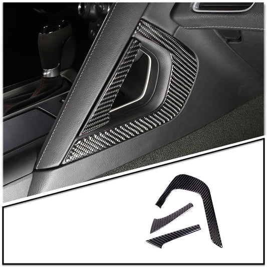 2 Black View Mirror Rainproof Eyebrow Cover Decoration for Toyota @ FJ Cruiser 07-21