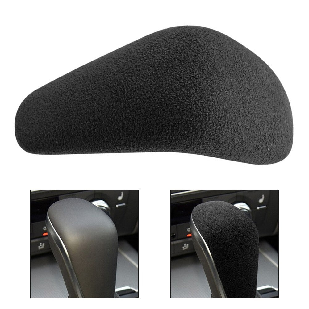 Black Suede Leather Gear Shift Knob Handle Trim Cover F Fits for 16-18 A7 S7