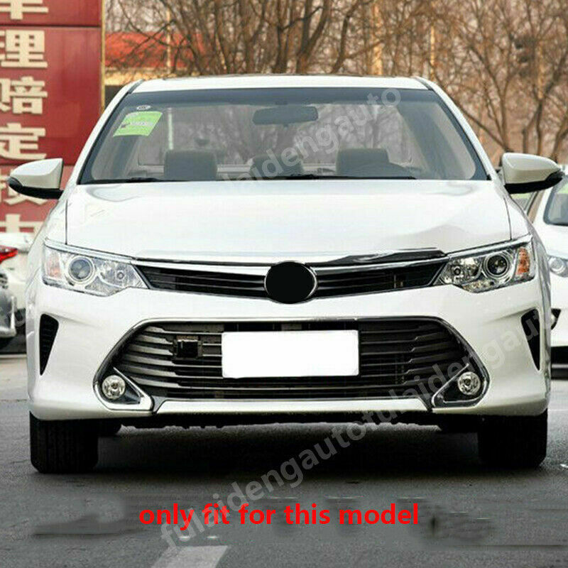 for Toyota for Camry 2015-2017 Chrome Style Front Bumper Guard Bottom Strip Cover